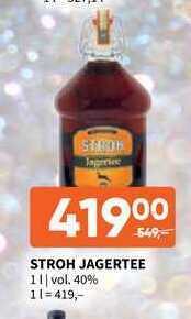 Terno Stroh jagertee 1 l nabídka