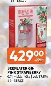 Terno Beefeater gin pink strawberry 0,7 l+ sklenička nabídka