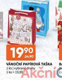 Terno Vánoční papírová taška nabídka
