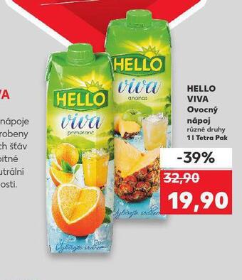 Kaufland Hello viva ovocný nápoj nabídka