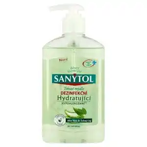 Hruška Sanytol tekuté mýdlo hydratující aloe vera & zelený čaj 250ml nabídka