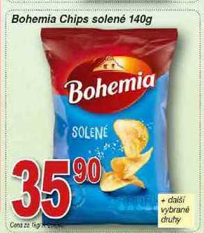 Hruška Bohemia chips solené 140g nabídka