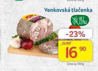 Kubík potraviny Krásno venkovská tlačenka 100 g nabídka