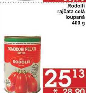 Jip Rodolfi rajčata celá loupaná, 400 g nabídka