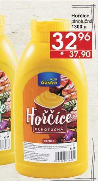 Jip Gastro hořčice plnotučná, 1300 g nabídka