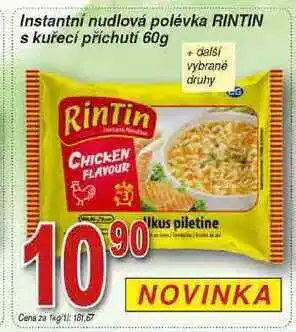 Hruška Rintin instantní nudlová polévka s kuřecí příchutí 60g nabídka