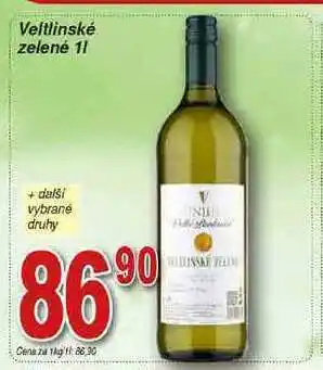 Hruška Vinium velké pavlovice veltlínské zelené 1l nabídka