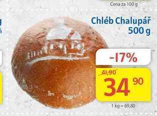 Kubík potraviny Chléb chalupář 500 g nabídka