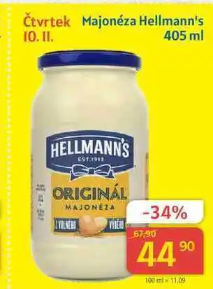 Kubík potraviny Hellmann's majonéza 405ml nabídka