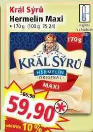Norma Král sýrů hermelin maxi 170 g nabídka