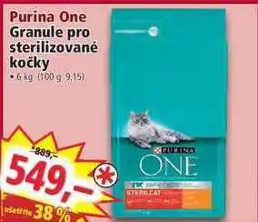 Norma Purina one granule pro sterilizované kočky • 6 kg nabídka