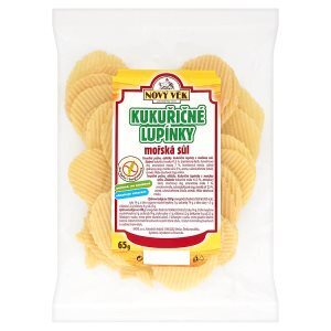 Nový věk kukuřičné lupínky mořská sůl 65g