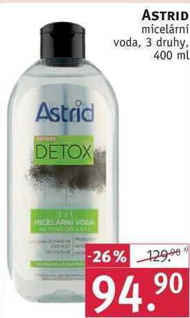Rossmann Astrid micelární voda, 400 ml nabídka