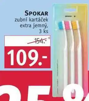 Rossmann Spokar zubní kartáček extra jemný, 3 ks nabídka