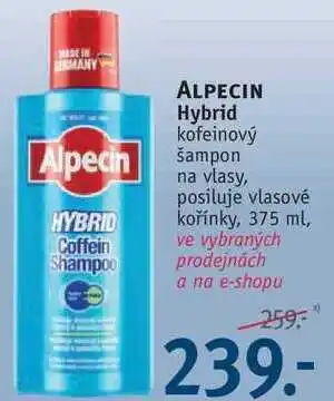 Rossmann Alpecin hybrid kofeinový šampon na vlasy, 375 ml nabídka