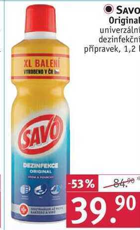 Rossmann Savo original univerzální dezinfekční přípravek, 1,2 l nabídka