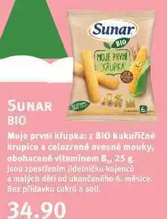 Rossmann Sunar bio moje první křupka, 25 g nabídka