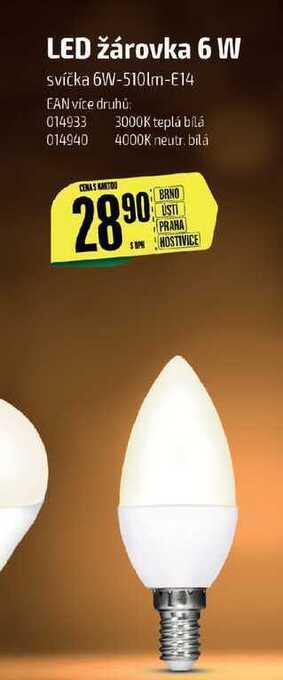 Tamda Foods Led žárovka 6 w nabídka