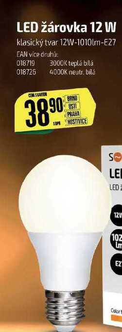 Led žárovka 12 w