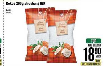 Kokos 200g strouhaný ibk