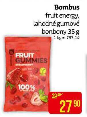 Teta Bombus fruit energy, lahodné gumové bonbony 35 g nabídka