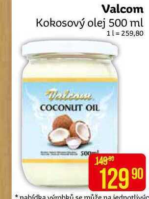 Teta Valcom kokosový olej 500 ml nabídka