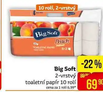 Teta Big soft 2-vrstvý 899 toaletní papír 10 rolí nabídka