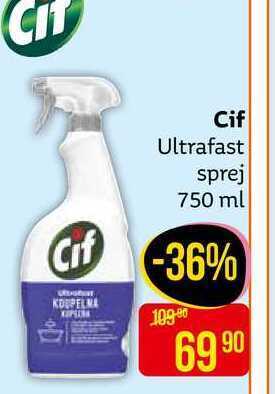 Teta Cif ultrafast koupelna čisticí sprej 750ml nabídka