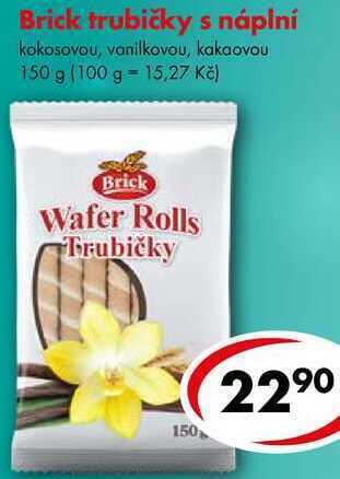 Brick trubičky s náplní, 150 g