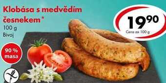 CBA Klobása s medvědím česnekem, 100 g nabídka