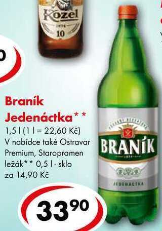 CBA Braník jedenáctka, 1,5 l nabídka