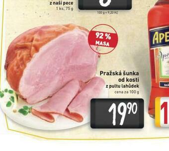 Billa Pražská šunka od kosti nabídka