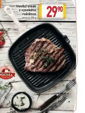 Billa Hovězí steak z vysokého roštěnce nabídka
