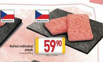 Billa Kuřecí mělněný steak nabídka