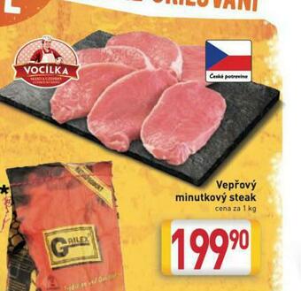 Billa Vepřový minutkový steak nabídka