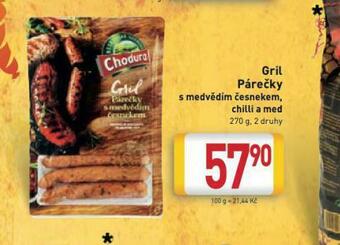Billa Gril párečky nabídka