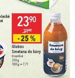 Globus Globus smetana do kávy nabídka
