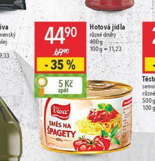 Globus Viva hotová jídla nabídka