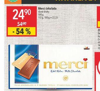 Globus Merci čokoláda nabídka