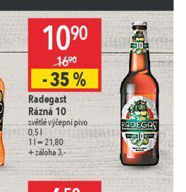 Globus Pivo radegast rázná 10 nabídka