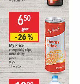 Globus My price energetický nápoj nabídka