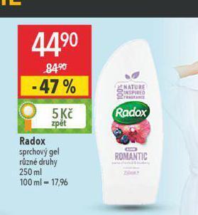 Globus Radox sprchový gel nabídka