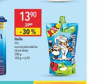 Globus Hello xxl ovocná přesnídávka nabídka