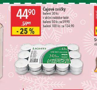 Čajové svíčky