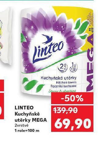Kaufland Linteo kuchyňské utěrky nabídka