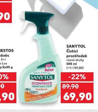Kaufland Sanytol čistící prostředek nabídka