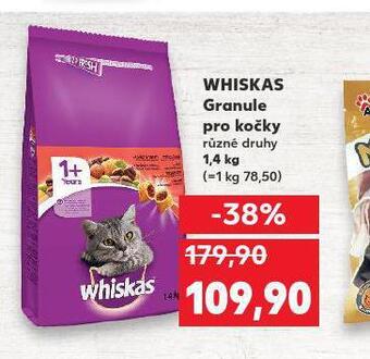 Kaufland Whiskas granule pro kočky nabídka