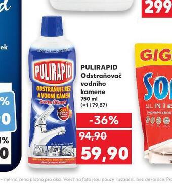 Kaufland Pulirapid odstraňovač vodního kamene nabídka