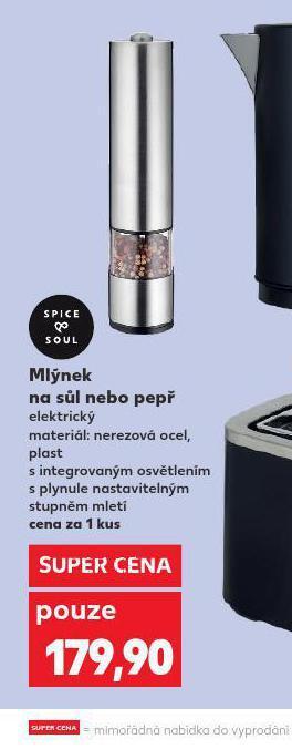 Kaufland Mlýnek na sůl a pepř nabídka