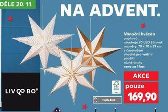 Kaufland Vánoční hvězda nabídka